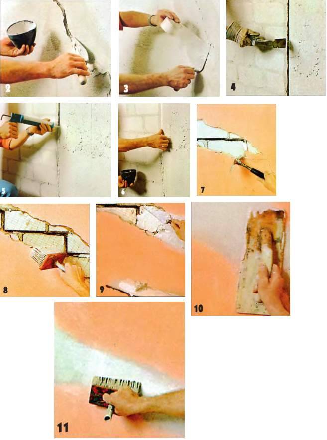 Как заделать трещину в стене частного дома?что делать? причины и пошаговая инструкция +видео