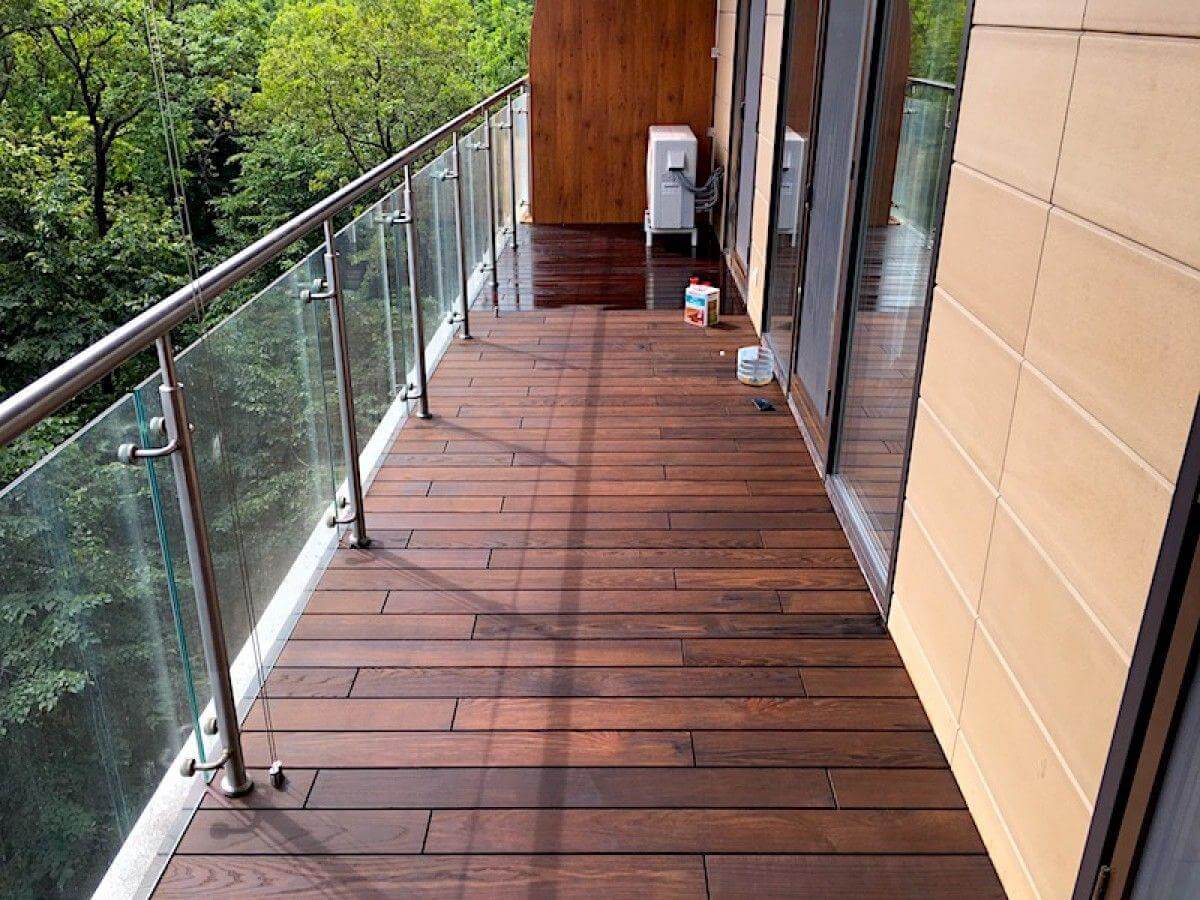 Как укладывать террасную доску на балконе - строительный журнал