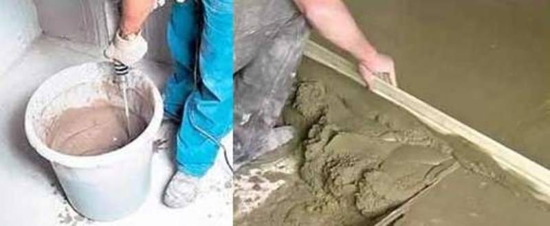 Марки цементно-песчаного раствора для стяжек пола