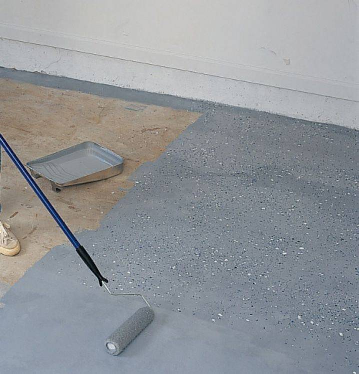 Чем покрасить бетонный пол в гараже, какой краской чтобы не пылил
