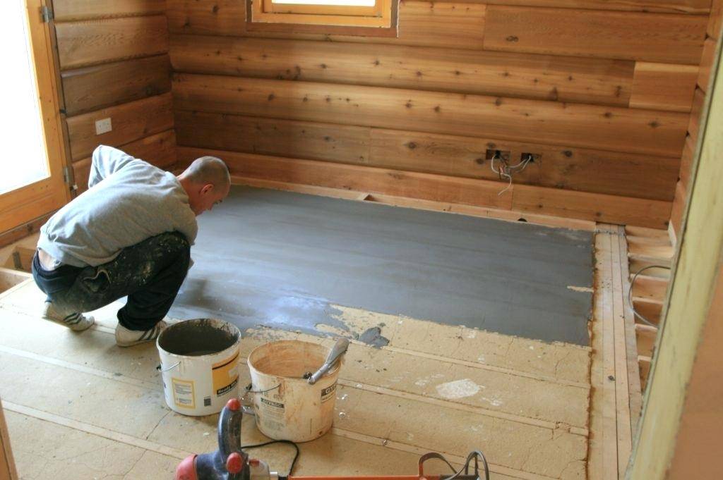 Строительство деревянного и бетонного пола на даче своими руками